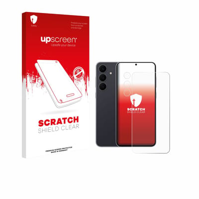 upscreen - Screenprotector voor Samsung Galaxy S25 FE Enterprise Edition (Voor+Camera) - Folie Beschermfolie transparant