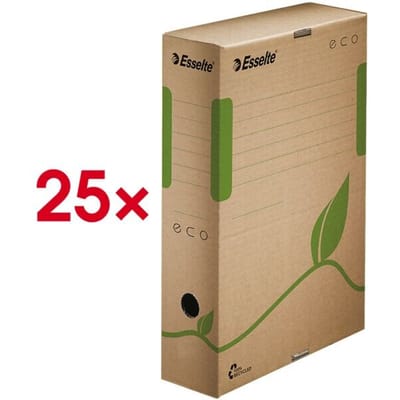 Esselte Opbergdoos 623916 8 cm x 32.7 cm x 23.3 cm Golfkarton Naturel-bruin 1 stuk(s)