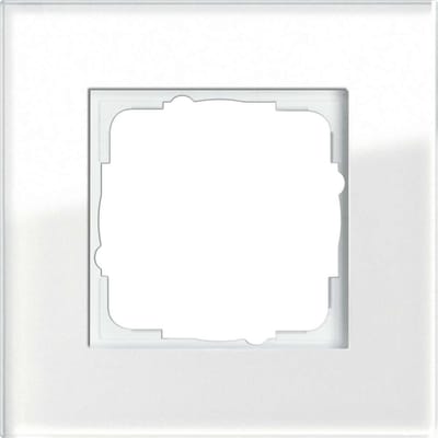 Unyqoos® Elegant wit afdekraam van glas voor een stijlvolle afwerking