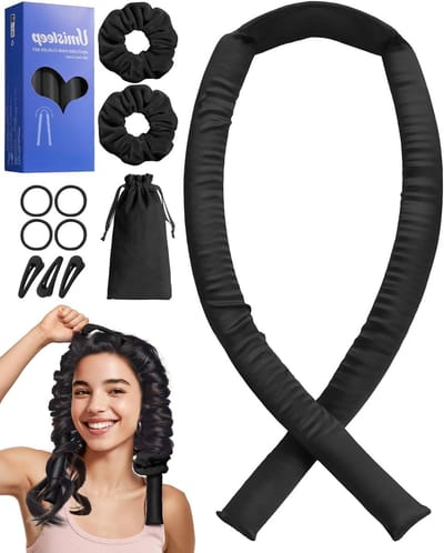 Heatless Curlers voor Lang Haar, Zijden Bescherming voor Krullen, DIY Krulset voor Nachtelijk Gebruik, 39 Inch, Non-Slip Curls, Zacht en Comfortabel