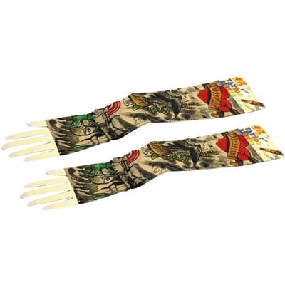 1 Paire Manches de Bras Respirantes Protection Solaire UV pour Vélo Cyclisme Extérieur beige