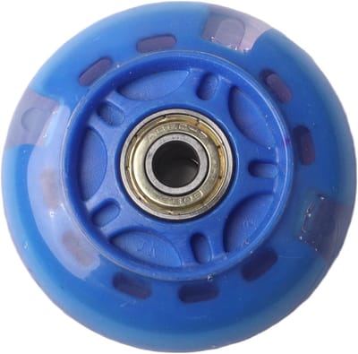 Inline skate wielen - LED wielen - Recreatief skaten - Zelfopwekkende LED's - 70 mm 8 stuks - Blauw
