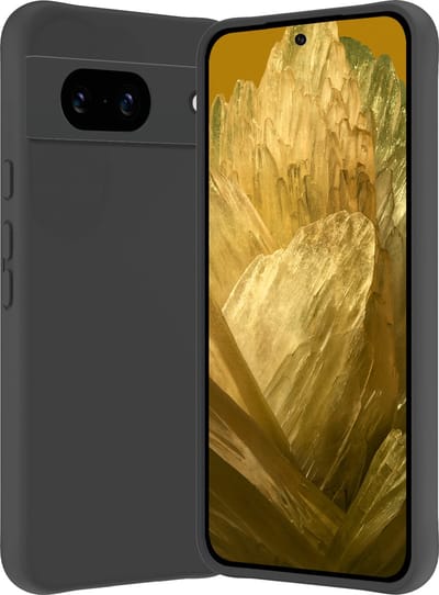 Hoes - Geschikt voor Google Pixel 8a - Sterk & Shockproof - Hoesje Cover - Siliconen Case - Zwart