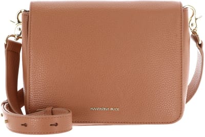 MANDARINA DUCK schoudertas Mellow Leather Hunting Bag Pecan Nut Lichtbruin