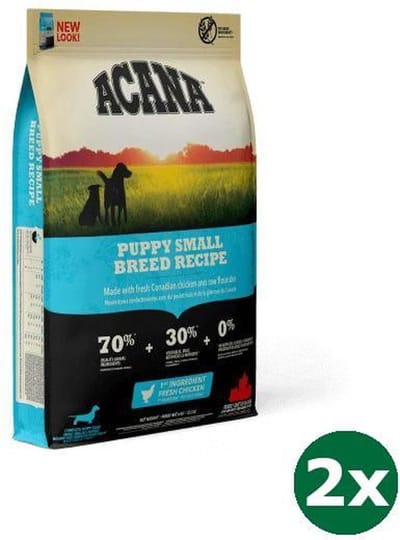 2x2 kg Acana dog puppy small breed hondenvoer