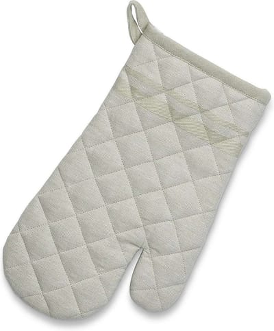 Ovenwant, Ovenhandschoen, Katoen, Beige met Streep, 31 x 18 cm - Kela | Tia