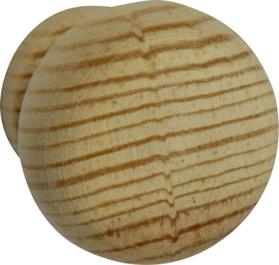 AVENUE decoration meubelknop | model "Renesse" | Ø 30 x 30 mm | massief grenen