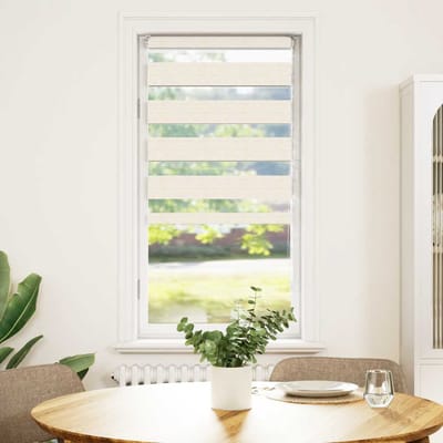vidaXL - Zebra - rolgordijn - 60x100 - cm - stofbreedte - marmerbeige - 55,9 - cm