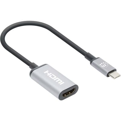 Manhattan USB 2.0 Adapter [1x USB-C stekker - 1x HDMI-bus] 4K@60Hz USB-C to HDMI-Adapter 15 cm
