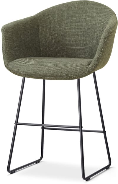 Nolon Nino-Otis barkruk forestgroen - zwart onderstel - 65 cm
