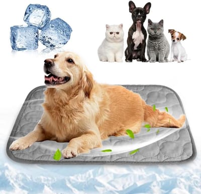 Honden Koelmat - Zomerse Koeler - Honden Koel Houden - Zonder Water Elektriciteit - 62x50 cm - Donkergrijs