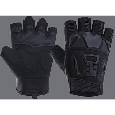 Gants Tactiques de Chasse Gants Demi-Doigts Respirants Antidérapants Équipement pour Utilisation Active Vélo Randonnée Pêche Plein Air M