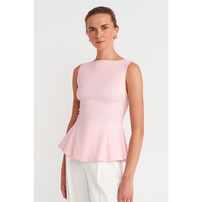 Aansluitende Naadloze Peplum Top