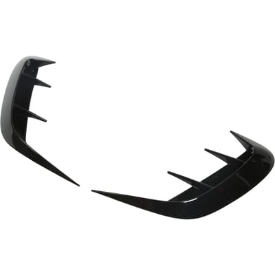 2 STUKS Achterbumper Lip Spoiler Pianozwart Glad Oppervlak Roestvrij Vervanging Voor Mercedes?Benz black
