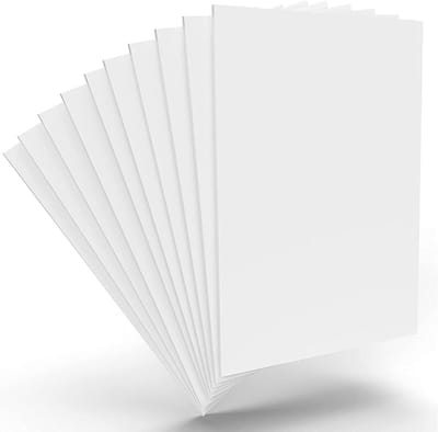 PVC Schuimkarton - Lichtgewicht Platen - Creatieve Projecten - Weerbestendig Materiaal - 10 Vellen 20x30cm - Wit