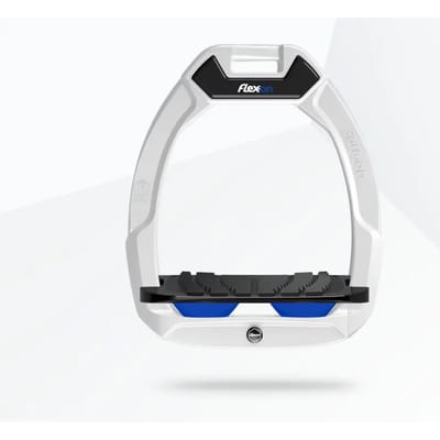 Veiligheidsstijgbeugels Rijdend Verlaagd Grip Wit/Zwart/Blauw Flex-On Safe-On