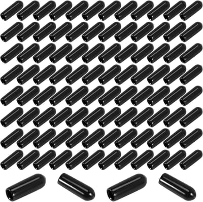 Rubberen Doppen Set - Beschermkapjes PVC - Meubels Beschermen - Flexibel Materiaal - 100 Stuks 4mm - Zwart