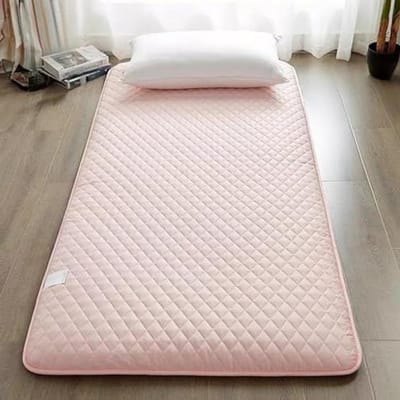Vloermatras - Futon slaapkussen - Comfortabel slapen - Dik opvouwbaar - 120 x 200 cm - Roze