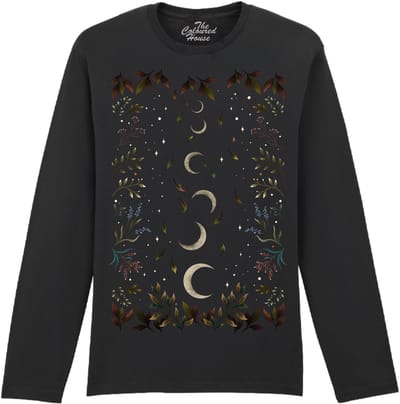 Crescent Moon Garden The Coloured House Longsleeve T-shirt XXL