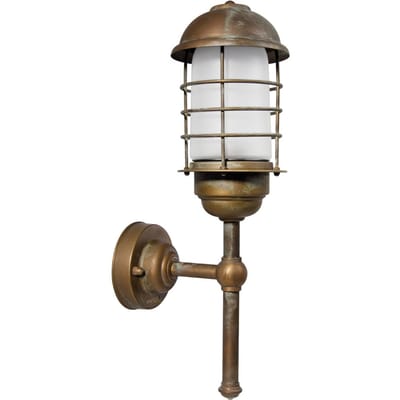 Moretti Luce Carlon zeewaterbestendige buitenwandlamp, recht