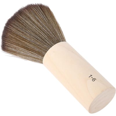 Kappers Schoonmaken Haarborstel Zacht Haar Veegborstel Nek Gezicht Afstofborstel Kappersborstel Haar Styling gray