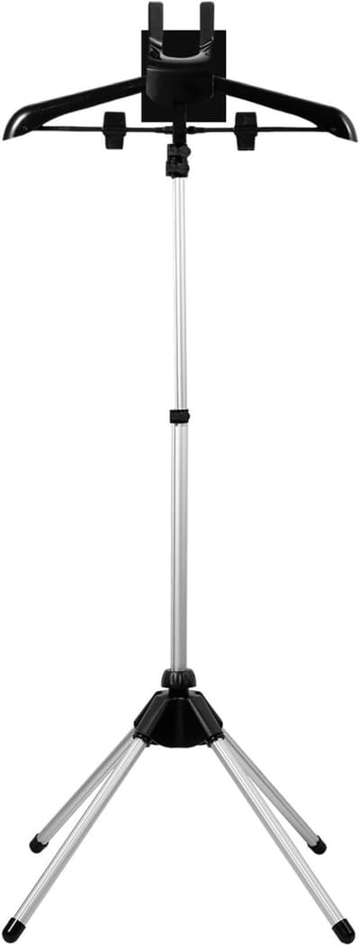 Strijkstandaard Kleding - Stoomhouder - Kleding Verzorgen - In Hoogte Verstelbaar - 85-160 cm - Zwart