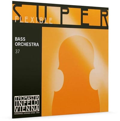 Thomastik Infeld TH-37 double bass string D-2 4/4 (string length 110cm) medium, rope core, chrome