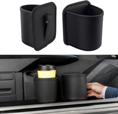 Multifunctionele Deur Organizer voor Waterflessen en Grote Bekers, 2 Stuks met Leerbescherming en Clip-on Bevestiging