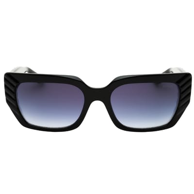 Guess Zonnebril Met Glanzend Zwart Frame En Getinte Glazen Met Kleurverloop