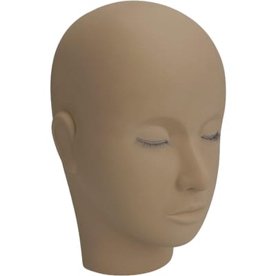 Wimperverlenging Mannequin Hoofd 3 Laags Wimpers Make-up Schoonheid Siliconen Oefen Training Pophoofd veelkleurig