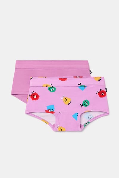 Woody 2 boxers meisjes - lilaroze - alien - 262-10-SHD-Z/012 - maat 140