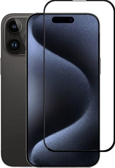 Full Cover Screenprotector Geschikt Voor iPhone 15 Pro Max - Volledige Beschermglas - PREMIUM Tempered Glass - 1 stuk