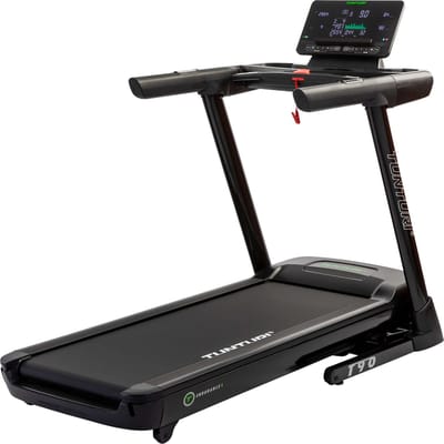 Tunturi Signature T90 loopband inklapbaar – tot 150 kg belastbaar – 47 trainingsprogramma’s – hartslagfunctie – Bluetooth – tot 24 km/u – tot 24% helling