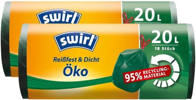 Swirl Oeko Garbage Bags 20 Litres (18 Pieces/Roll) with Drawstring