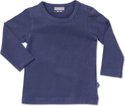 Silky Label t-shirt plum purple - lange mouw - maat 86/92 - paars