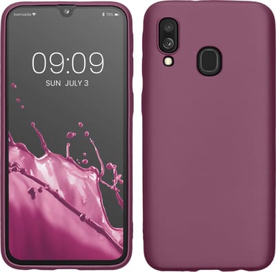 kwmobile telefoonhoesje geschikt voor Samsung Galaxy A40 - Hoesje voor smartphone - Back cover in metallic lila