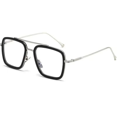 Haute Qualité Durable Haute Qualité Mode Lunettes de Soleil Tony Stark Lunettes de Soleil Iron Man Montures Carrées Métalliques Vintage As picture
