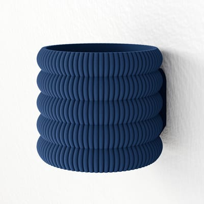 Fleuriek - Hangende bloempot voor binnen blauw - Plantenpot verticle tuin, Groene muurdecoratie - Kunststof bloempot voor aan de muur