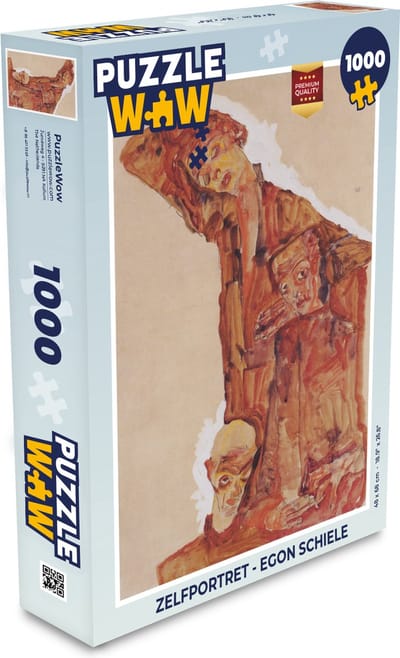 Puzzel Zelfportret - Egon Schiele - Legpuzzel - Puzzel 1000 stukjes volwassenen