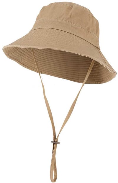 Sarlini bucket hat - Vissershoedje - Zonnehoed - Dames - Heren - Met verstelbaar koord - Bruin