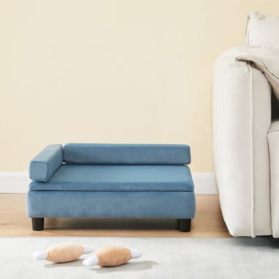 Huisdierenbed Salkonssad 60x45x24 cm blauw [en.casa]