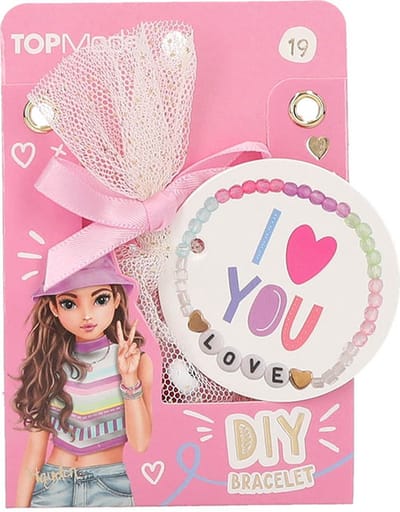 Depesche - TOPModel DIY armbanden Pearlsonals - mot. 19 - I (heart) you
