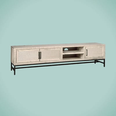 RENEW Carini TV stand white 3 drs. 200x40x50