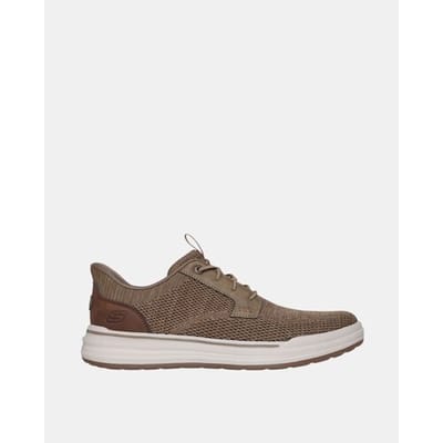 Skechers Slip-Ins: Relaxed Fit Veterschoenen Laag - Taupe