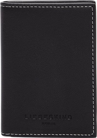 LIEBESKIND BERLIN Leren Kaarthoes Mara Kodiaq Sheep Arcie Wallet Black Zwart