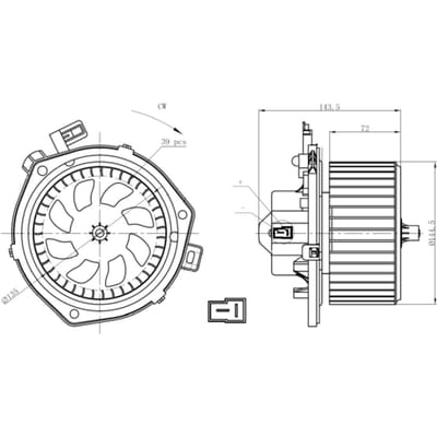 Binnenventilator NRF 34280