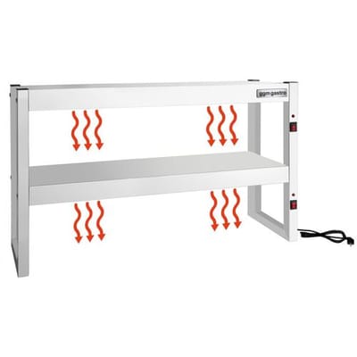 GGM Gastro Infrarot-Wärmebrücke - 1200x300mm - 2 beheizte Etagen