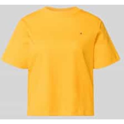 Tommy Hilfiger Boxy Interlock Ss T-shirt Orange Flash Taglia: XS | Maglie Sportivi Outlet | Donna | Arancione