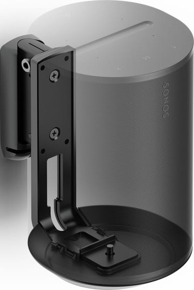 Flexson Muurbeugel voor Sonos Era 100 - Set van 2 incl. Hoekmontage - Zwart