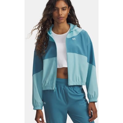Under Armour Rival Woven Trainingsjack Dames-blauw